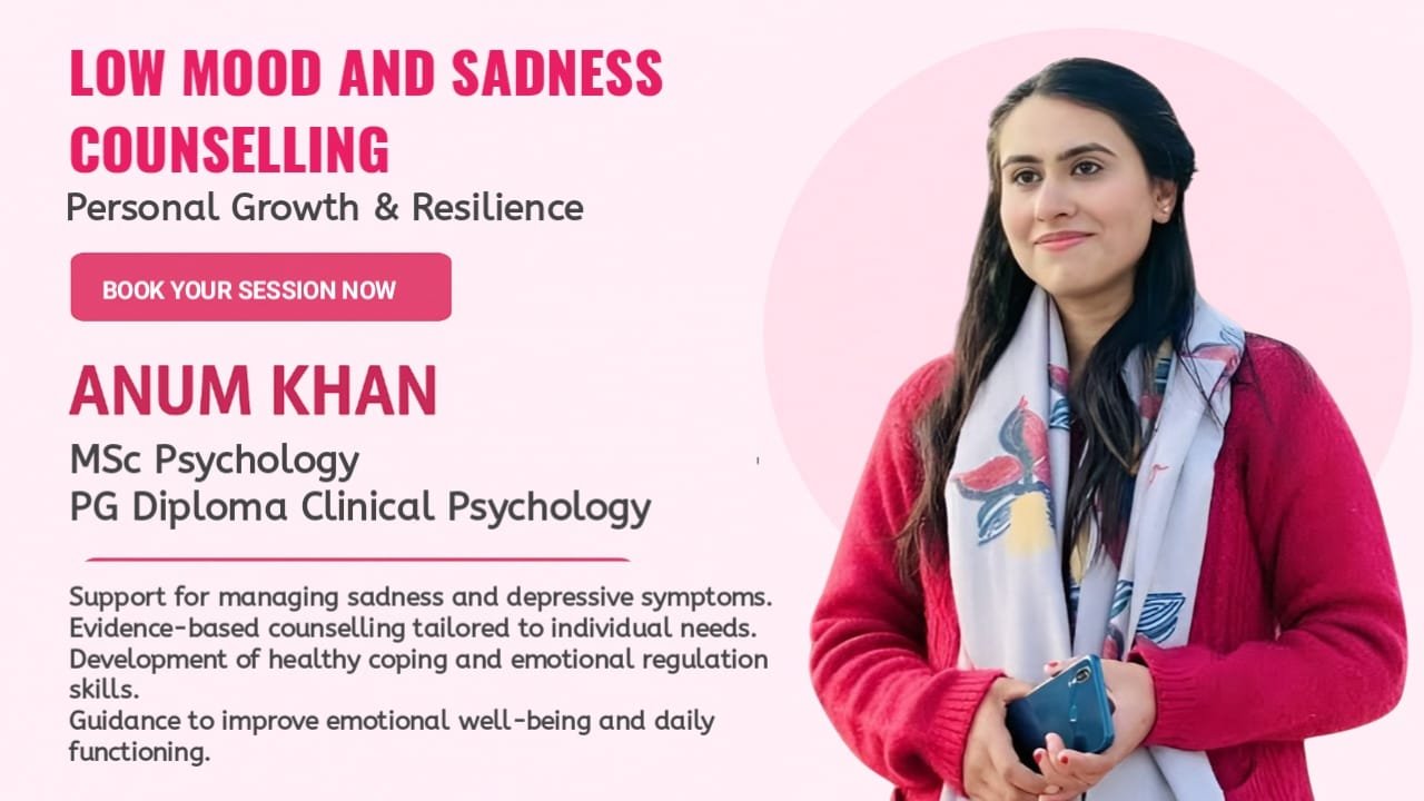 low mood and sadness counseling psychologist islamabad